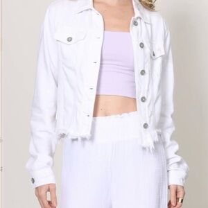 Women's White Jean Jacket